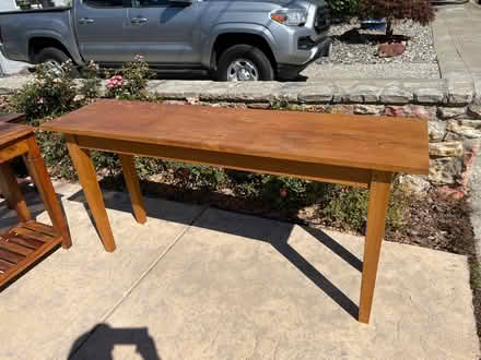 Photo of free Reclaimed wood tables (Bancroft Middle School SL) #2