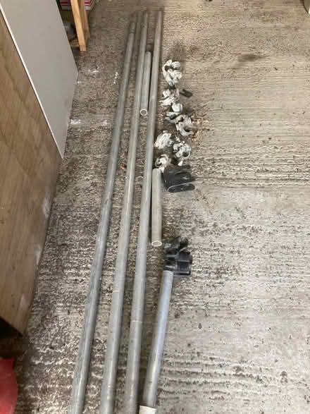 Photo of free Aluminium Scaffold poles and clamps (Near Horsted Keynes) #1