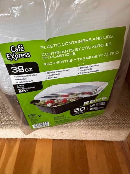 Photo of free Plastic containers and lids (Atworth) #3