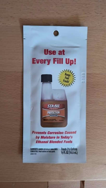 Photo of free 1/2 Ounce packet of Sta-Bil (Westmont) #1