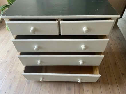 Photo of free White shabby chic chest of drawers (Catford South SE6) #1