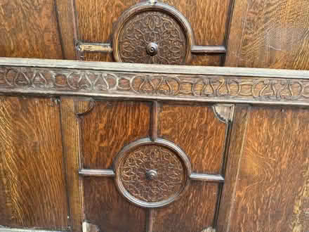 Photo of free Antique Oak Double Bed Frame (Presteigne LD8) #2