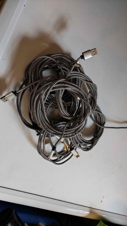 Photo of free 8 long micro USB cables (Brompton-on-Swale DL10) #1