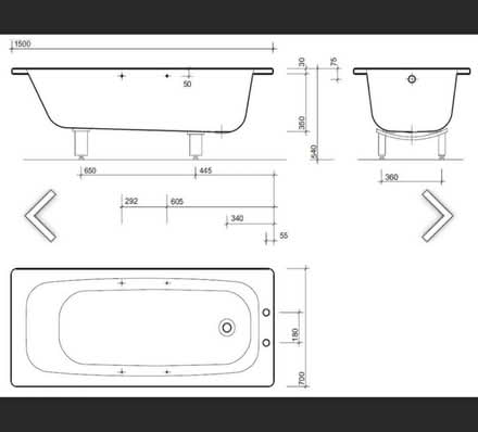 Photo of free Twyford Steel Bath As New (London Fields) #2