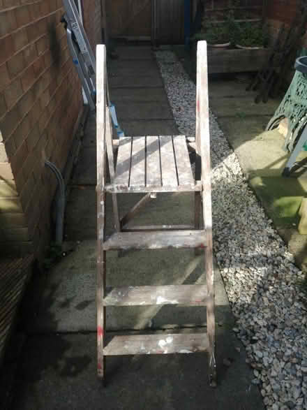Photo of free Wooden step ladders (Saddleworth, OL3) #1
