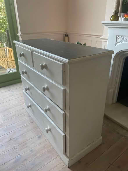 Photo of free White shabby chic chest of drawers (Catford South SE6) #4