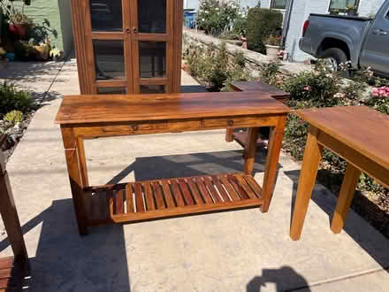 Photo of free Reclaimed wood tables (Bancroft Middle School SL) #1