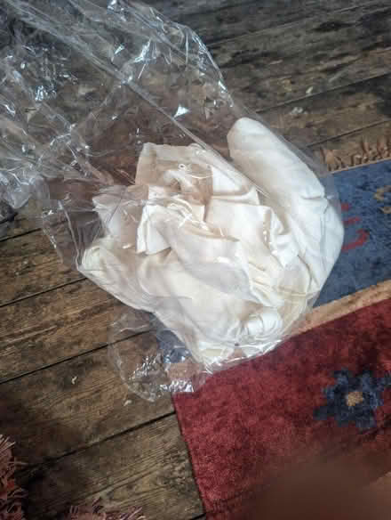 Photo of free IKEA cream ready made curtains (Plumstead common SE18) #1