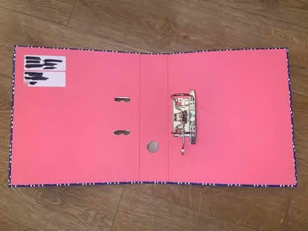 Photo of free A4 WHSmiths lever arch folder (Yateley GU46) #2