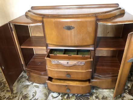 Photo of free Old oak table and bureau (Coventry CV6) #3