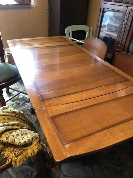 Photo of free Old oak table and bureau (Coventry CV6) #1