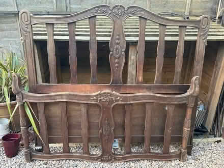 Photo of free Antique French double bed frame (Presteigne LD8) #3