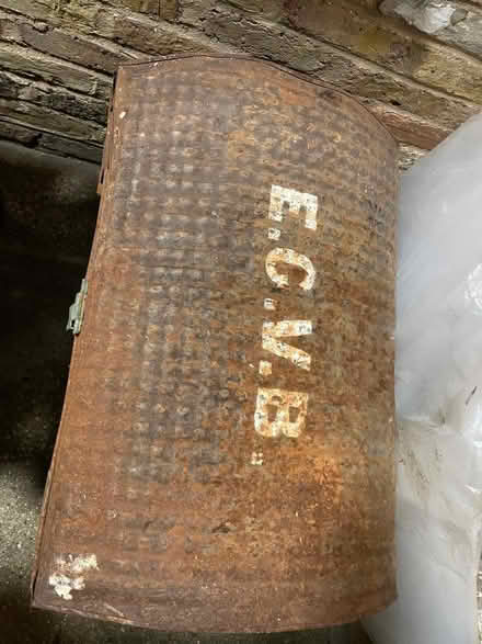 Photo of free Large metal trunk (Knotty Green HP9) #3