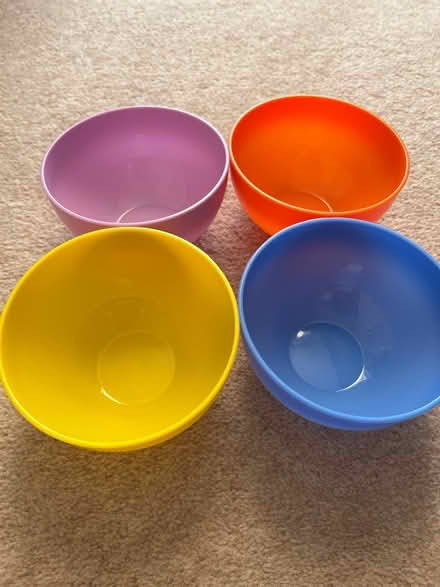 Photo of free Set of 4 plastic bowls (Wandle Park) #1