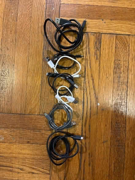Photo of free Charging Cords: USB - Micro USB (Lefferts Gardens) #1