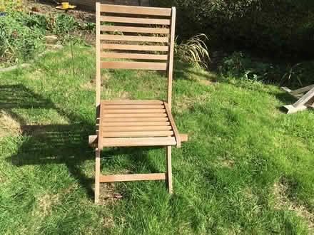 Photo of free Two wooden chairs (Stevenage, pin green SG1) #1