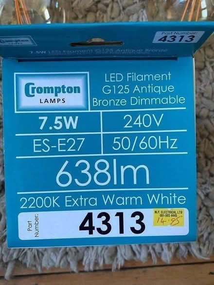 Photo of free LED Filament Globe Bulbs x 4 (New) (Wanstead E11) #1