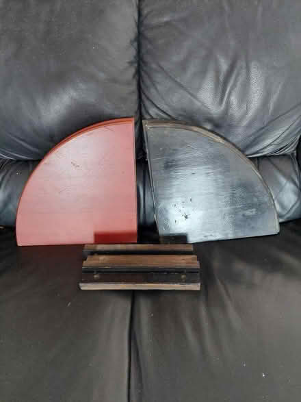 Photo of free Wooden corner shelves 4 in total (Seaford BN25) #1