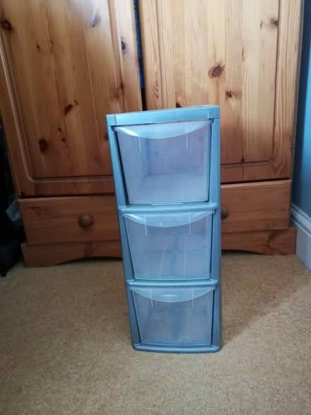 Photo of free Small plastic 3 drawer unit. (IP7) #1