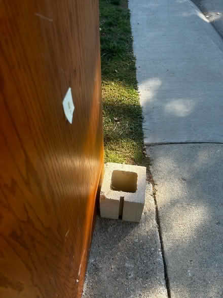 Photo of free Shelf unit and 1/2 cinder block (North Lakewood) #2