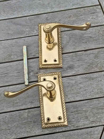 Photo of free Brass internal door handles (Wotton-u-Edge GL12) #1