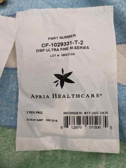Photo of free CPAP filters (Berkeley) #3