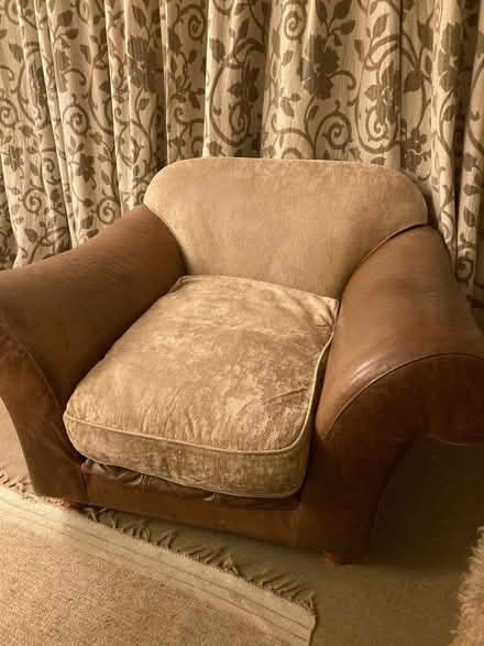Photo of free 3 seater sofa and armchair (Eltisley PE19) #2