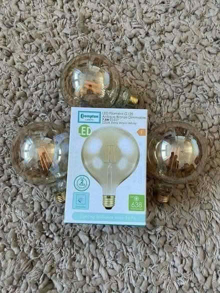 Photo of free LED Filament Globe Bulbs x 4 (New) (Wanstead E11) #2