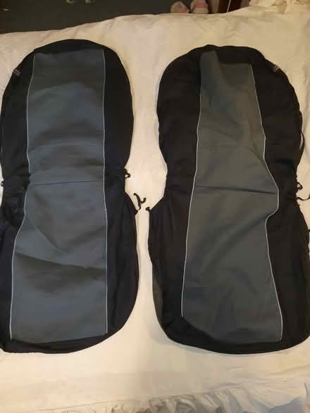 Photo of free Pair of car seat covers for front seats - black padded (Gayton CH60) #1