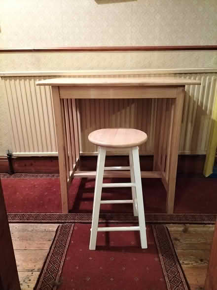Photo of free Tall table and stool (Barnsley Town Centre S70) #2