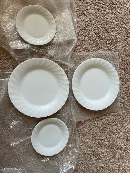 Photo of free 4pc Bone White Porcelain Plates (West Frisco, Tx) #3
