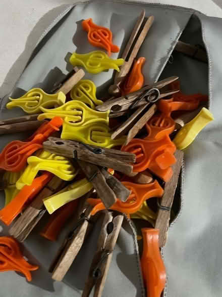 Photo of free Vintage peg bag & pegs (Carlisle CA1) #2