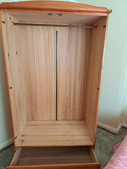 Photo of free Real Wood Wardrobe With 1 Drawers (Sherwood NG5) #3