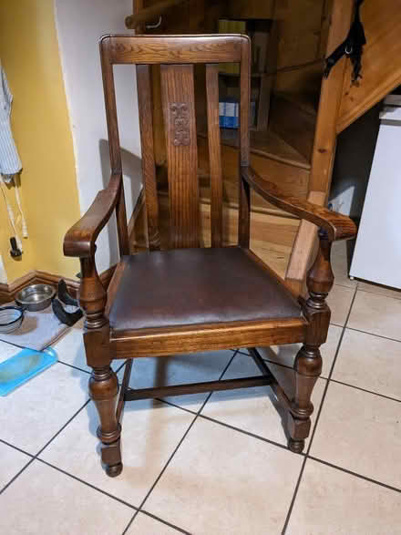Photo of free Old Wooden Armchair (Ickornshaw BD22) #1