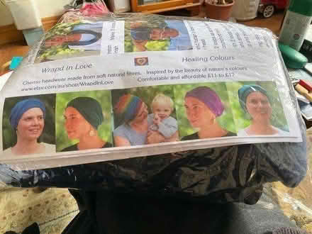Photo of free Ladies’ chemo hats and wrap (Near Bromley bus garage BR2) #1