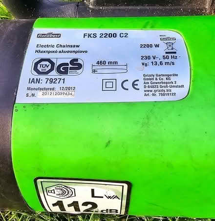 Photo of free Florabest Electric Chainsaw (Freshbrook SN5) #2