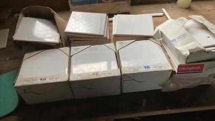Photo of free 3 square metes white tiles (sidlesham) #3