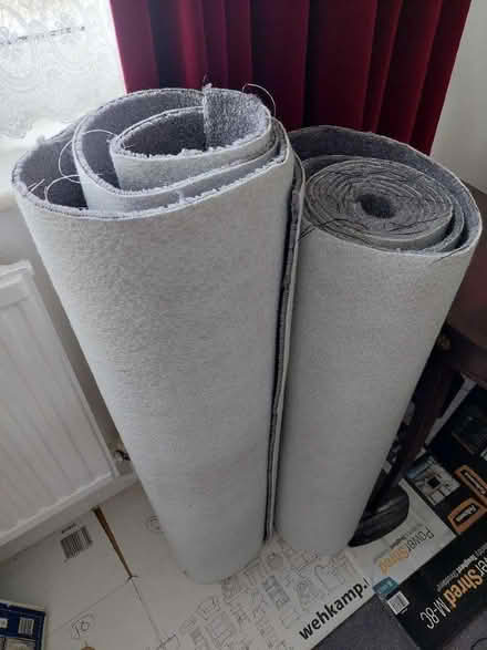 Photo of free Grey/silver carpet offcuts (Seaford BN25) #1