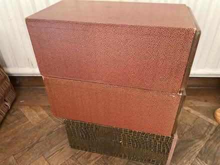 Photo of free Vintage card file index boxes x 3 (Wandsworth Common SW12) #1