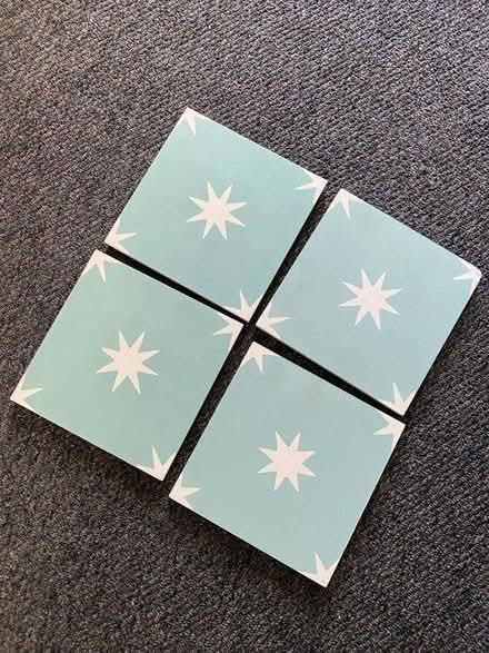 Photo of free Turquoise cement tiles (Cherry Hinton, Cambridge) #4