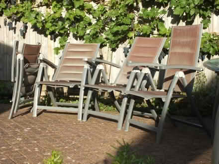 Photo of free Set of four garden chairs (Lower Earley RG6) #2
