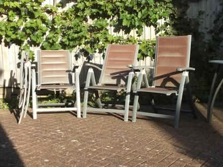 Photo of free Set of four garden chairs (Lower Earley RG6) #1