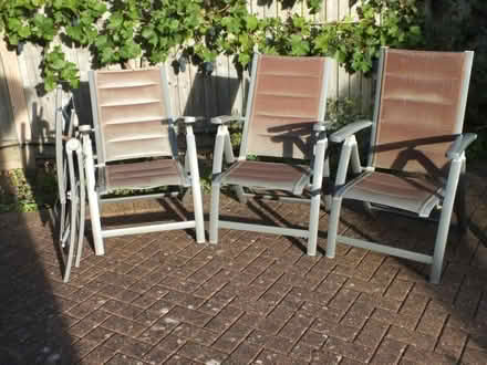 Photo of free Set of four garden chairs (Lower Earley RG6) #3