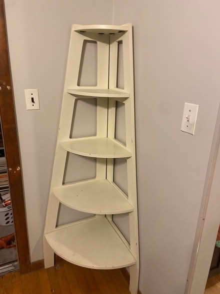 Photo of free Wooden Corner Shelf (Arlington Near Stratton) #1