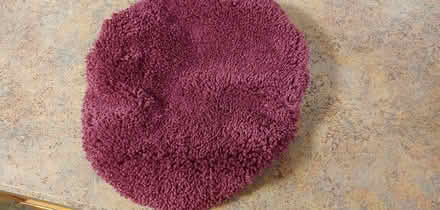 Photo of free Burgundy Fabric Toilet Lid Cover (Aston, PA) #1