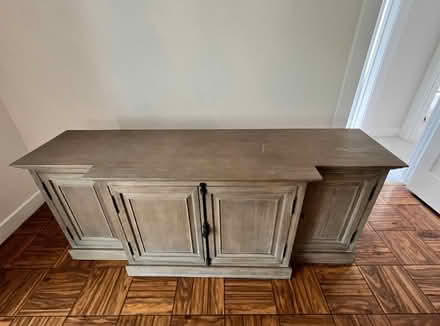 Photo of free RH French Panel Media Cabinet (Redwood) #1