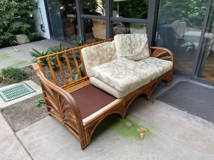 Photo of free Wicker sofa ready for restoration (90068) #1