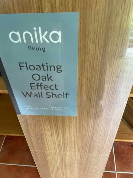 Photo of free Oak look floating shelf (IP8 3miles from Bramford) #1