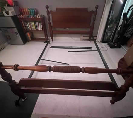 Photo of free Full size bed frame (Shirley Village) #1