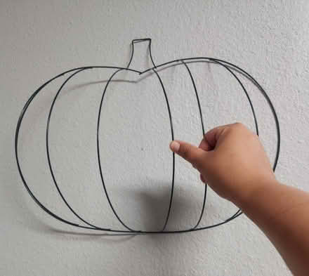 Photo of free Pumpkin shaped wire frame (Thornton 88th and York St) #1